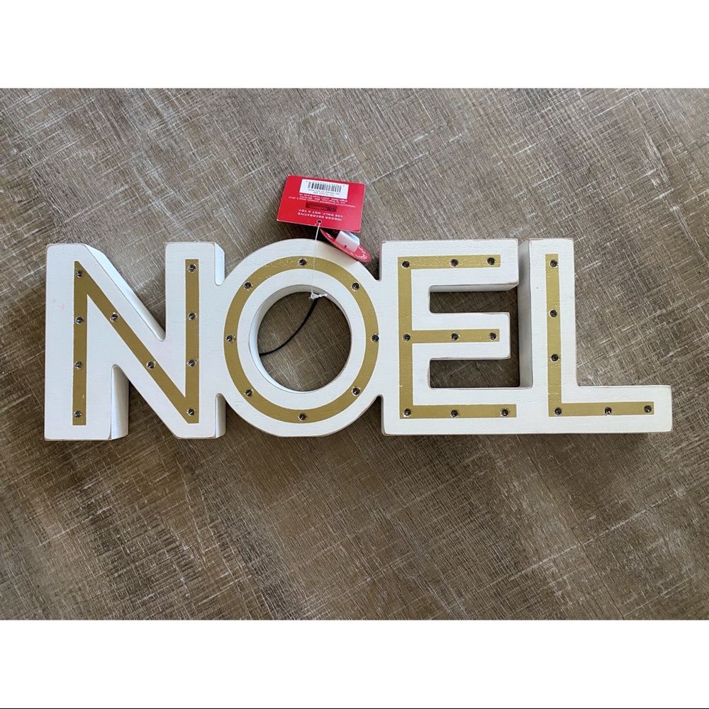 NWT Noel Lit Sign
